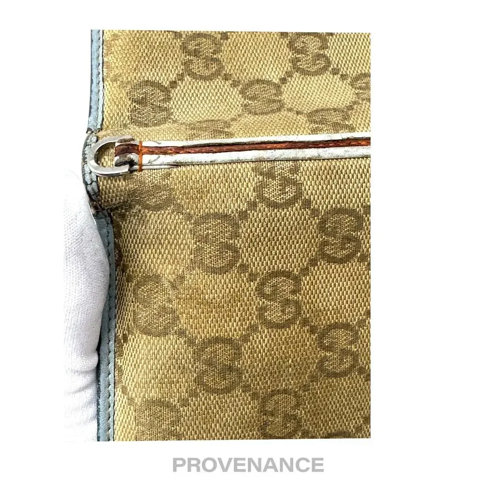 🔴 Gucci Bifold Wallet - GG Canvas Blue
